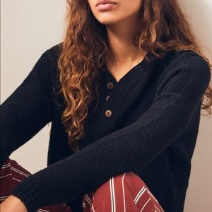 Pacsun LA Hearts Henley Dolman Cropped Sweater